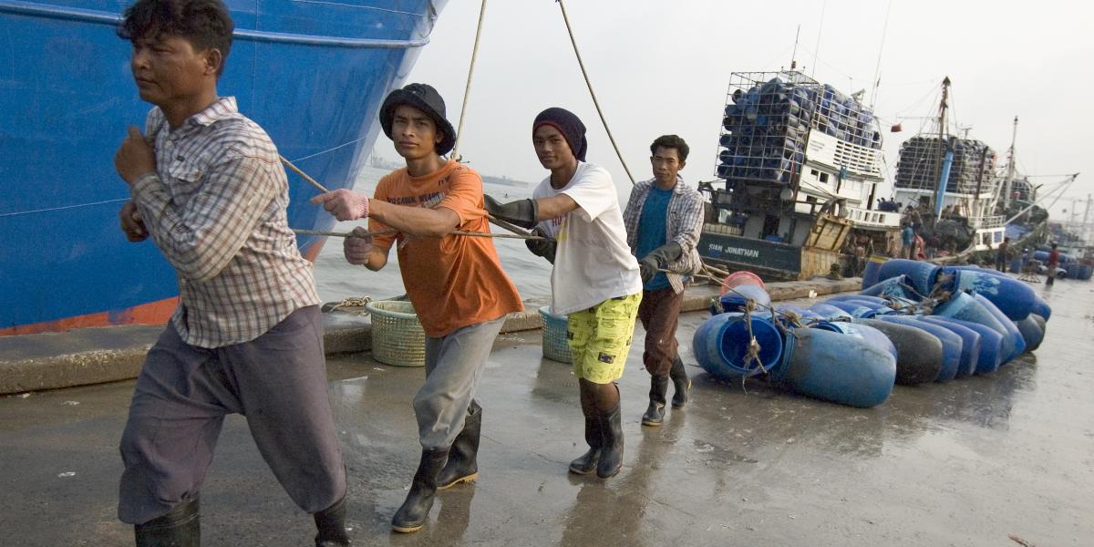 Trafficking is widespread in the fishing industry, particularly in Southeast Asia.