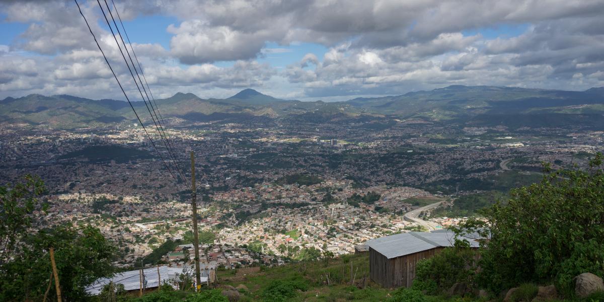Landscape view of Tegucigalpa
