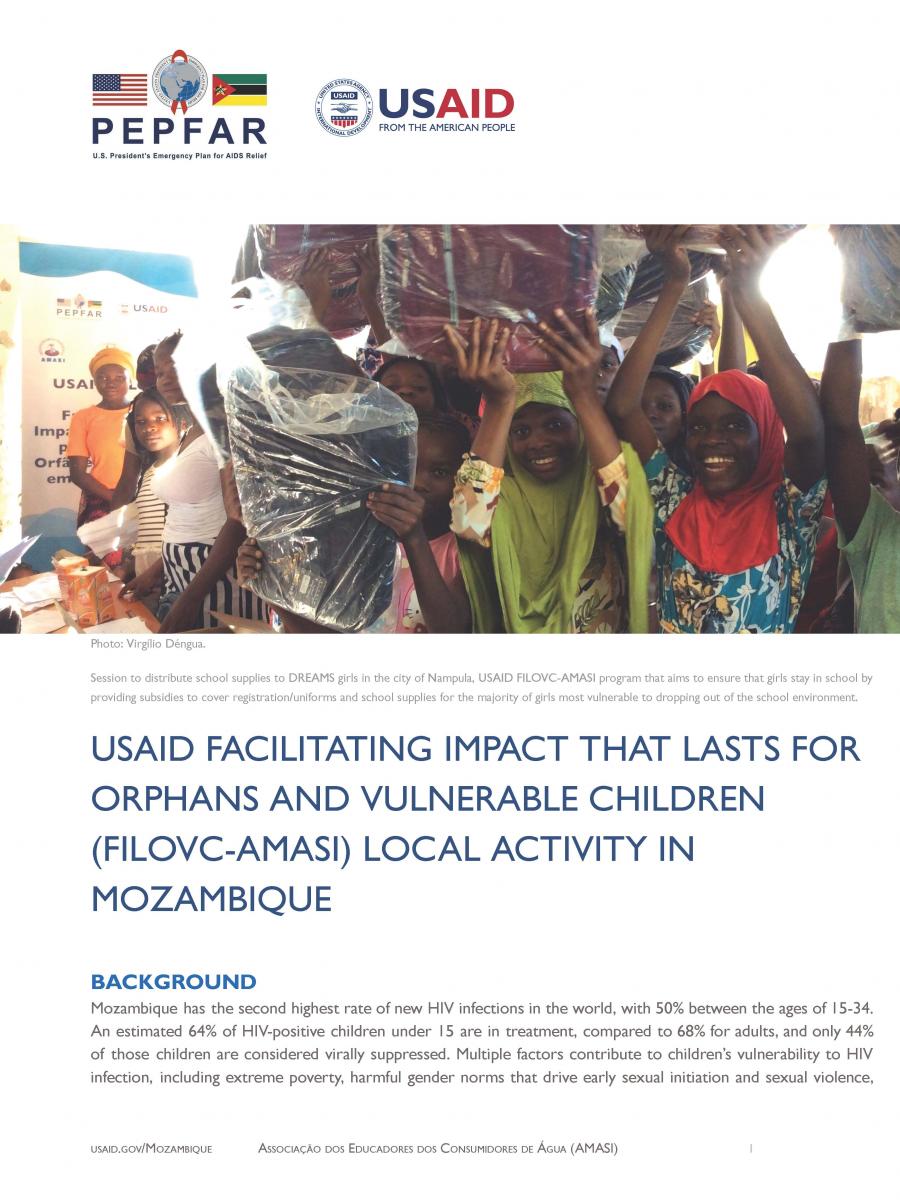USAID FILOVC-AMASI Cover Image
