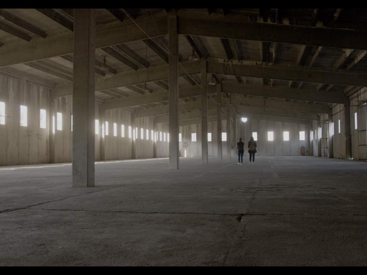 Interior shot of the former battery factory that will house the new repository.