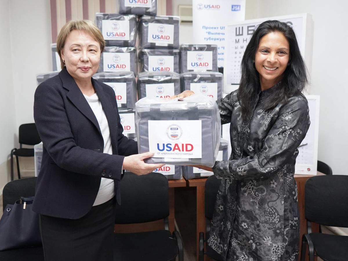 USAID is handing over equipment to local health care facilities in Bishkek