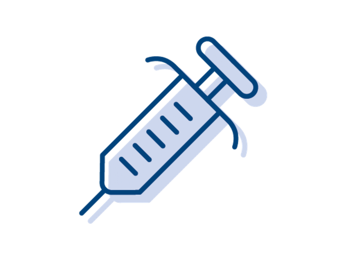 Illustrated icon representing immunization