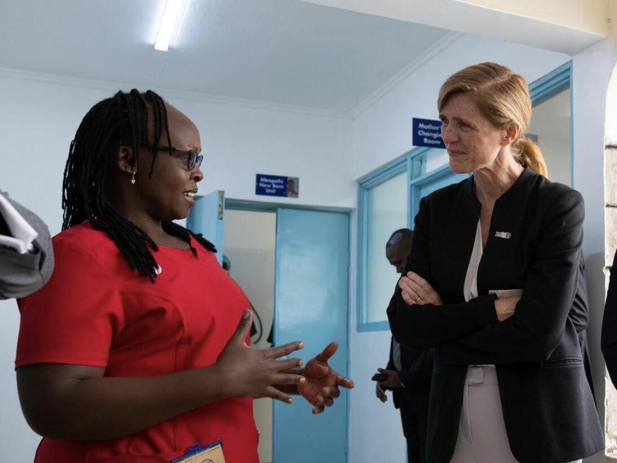 Administrator Power also visited a level five hospital in Nairobi that offers comprehensive services to manage obstetric emergencies