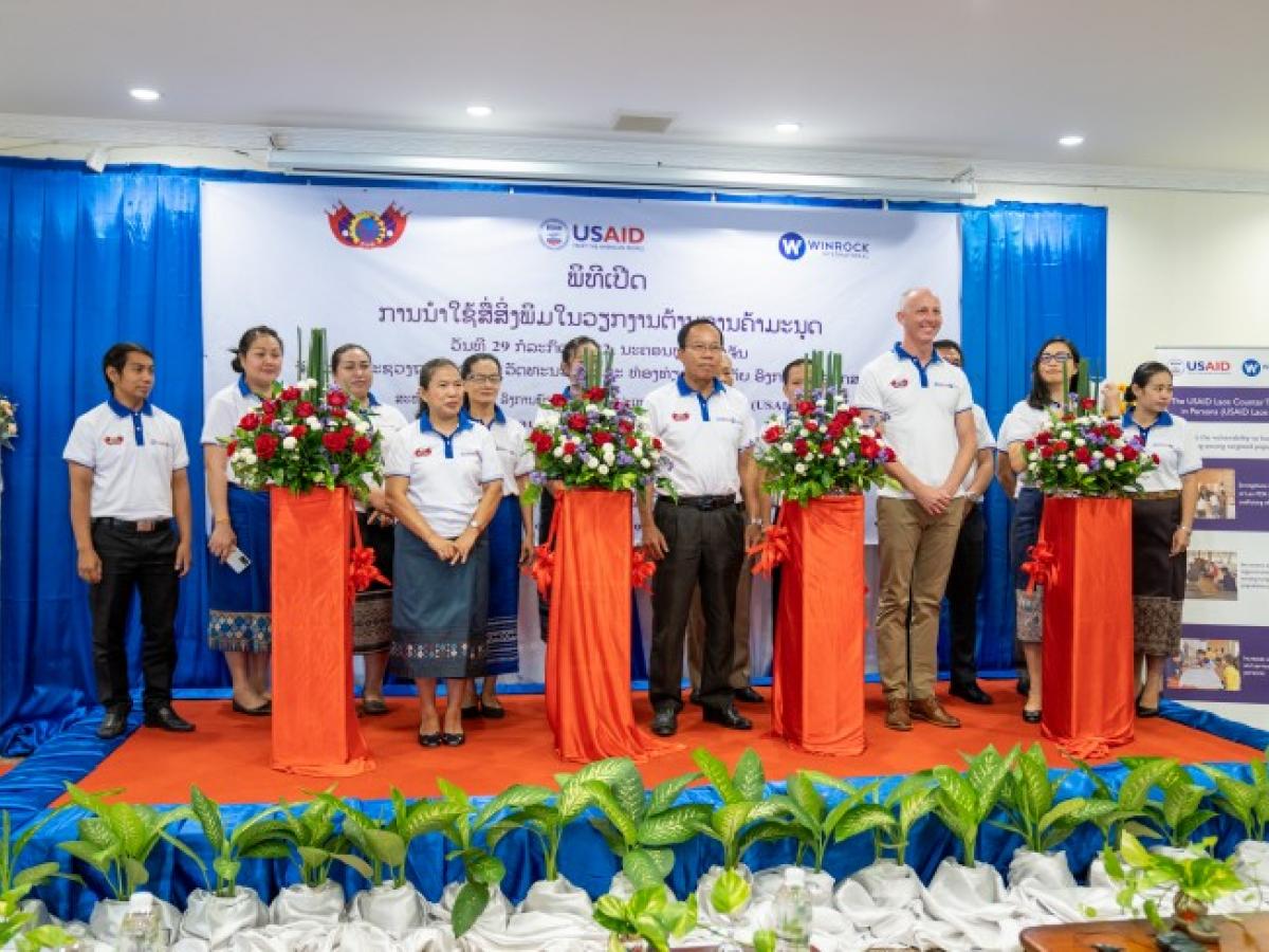 Launch of Public Awareness Raising Materials to Support Combating Human Trafficking in Lao PDR