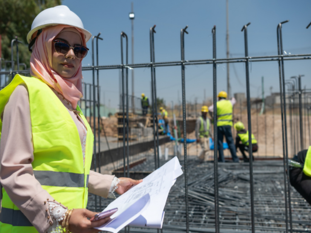 USAID-supported Funding Facility for Stabilization female engineer in Iraq