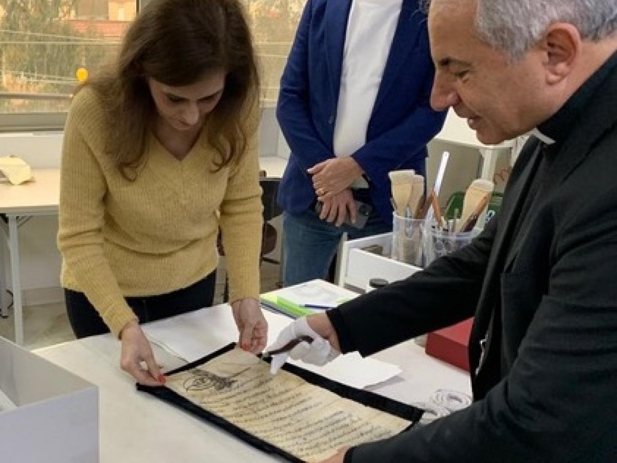 Manuscript conservation at the Centre Numérique des Manuscrits Orientaux in Iraq