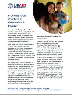 03.10.20 - USAID-DCHA Success Story - Providing Food Vouchers to Venezuelans in Ecuador