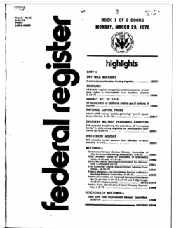 Federal Register 216 Proposed Regulation (Mar 29, 1976)