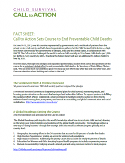 2012 Call to Action factsheet cover