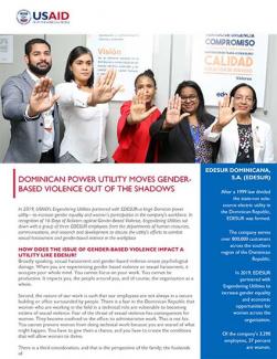 Dominican Power Utility Moves GBV out of the Shadows