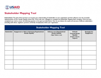 Stakeholder Mapping Tool