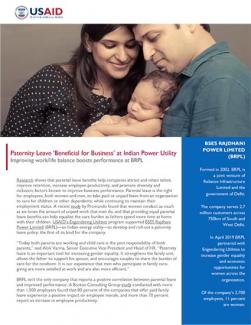 Paternity Leave ‘Beneficial for Business’ at Indian Power Utility