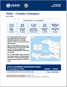 2022-07-08 USAID-BHA Haiti Complex Emergency Fact Sheet #6