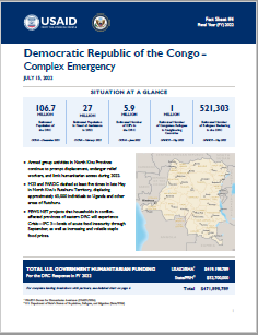2022-07-15 USG Democratic Republic of the Congo Complex Emergency Fact Sheet #4