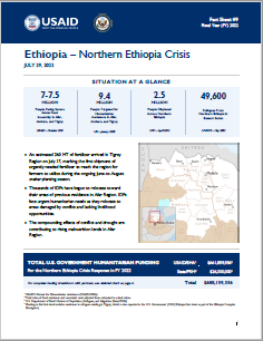 2022-07-29 USG Northern Ethiopia Crisis Fact Sheet #9