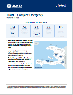 2022-10-21 USAID-BHA Haiti Complex Emergency Fact Sheet #1