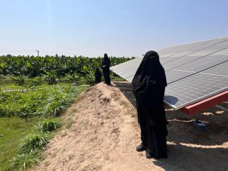 USAID connects entrepreneurs, like Eman Ali Ahmad, with the financing they need to change their lives. Through a small enterprise loan with project partner, Al Tadamon Bank, she has purchased a solar powered irrigation system that is turning her farm into a more successful and sustainable enterprise.