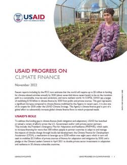 USAID Progress on Climate Finance