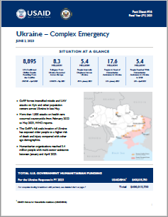 2023-06-02 USG Ukraine Complex Emergency Fact Sheet #16