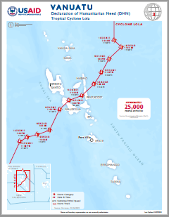 2023-10-27 Vanuatu Tropical Cyclone Lola DHN Map