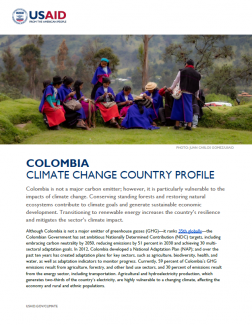 2023 USAID Colombia Climate Change Coutnry Profile