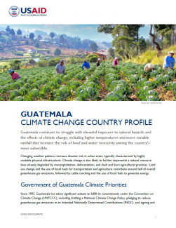 2023 USAID Guatemala Climate Change Profile Thumbnail