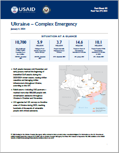 2024-01-04 USG Ukraine Complex Emergency Fact Sheet #3