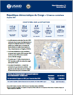 2024-01-25 USG Democratic Republic of the Congo Complex Emergency Fact Sheet #3 – French