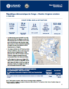 2024-03-21 USG Democratic Republic of the Congo Complex Emergency Fact Sheet #5 – French