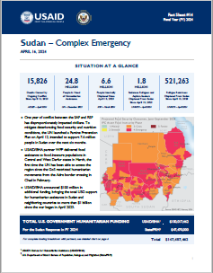 2024-04-16 USG Sudan Complex Emergency Fact Sheet #14