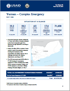 2024-05-07 USG Yemen Complex Emergency Fact Sheet #6