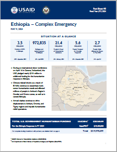 2024-05-09 USG Ethiopia Complex Emergency Fact Sheet #3
