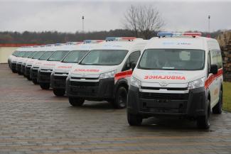 USAID together with WHO Ukraine handed over 12 vehicles to the Ministry of Health of Ukraine to support community mental health teams, who provide critical support to the most vulnerable in remote and frontline areas of Ukraine