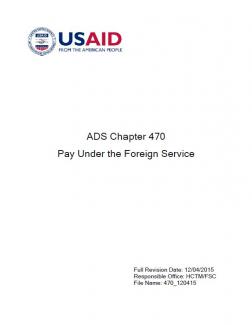 ADS Chapter 470, Document