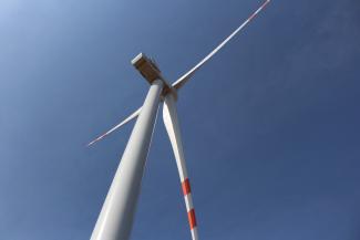 photo of a wind power plant in Kazakhstan