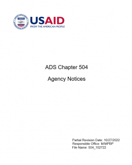 Cover image for ADS 504