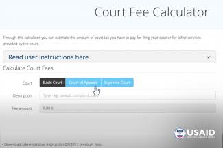 Kosovo Courts Increase Access and Transparency Through the Launch of Online Calculators