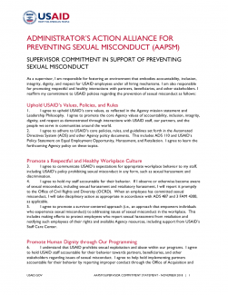 Supervisor Commitment in Support of Preventing Sexual Misconduct - Click to download PDF