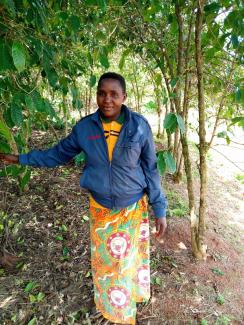 Consolate Nahimana, 41, a coffee grower. 