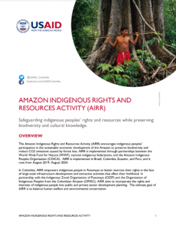 Fact Sheet Amazon Indigenous Rights and Resources Activity (AIRR) 