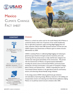 USAIDMX Sustainable Landscapes Fact Sheet 