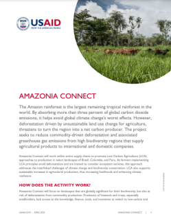 Cover of the Amazonia Connect fact sheet
