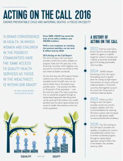 Cover for Acting on the Call 2016 factsheet