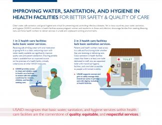 Improving Water, Sanitation, and Hygiene in Health Facilities for Better Safety and Quality of Care