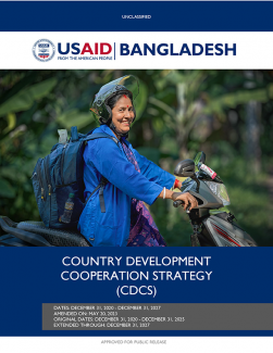Cover page for USAID Bangladesh Country Development Cooperation Strategy 2020-2027