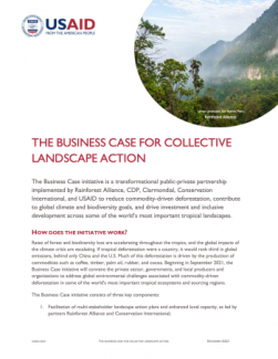 Cover of the Business Case for Collective Landscape Action Factsheet