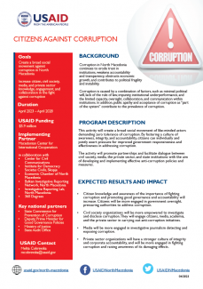 Citizens Against Corruption Fact Sheet