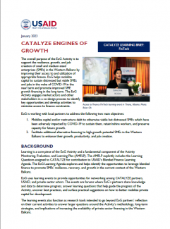 CATALYZE Engines of Growth - FinTech