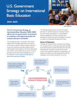 U.S. Government Strategy on International Basic Education Brief