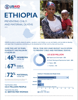 factsheet cover image, ethiopia